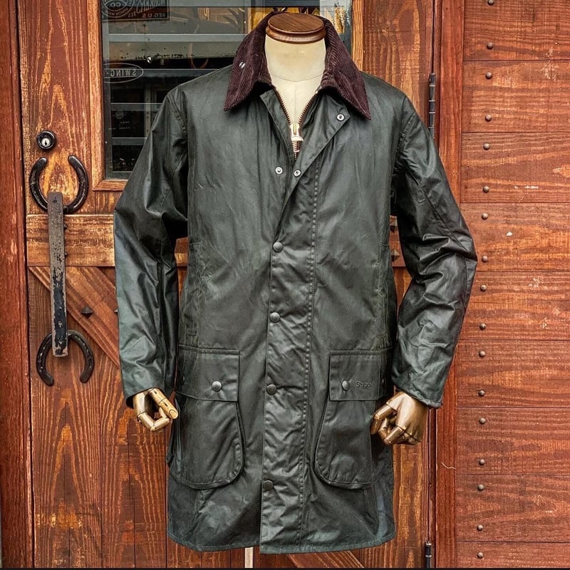 Barbour BORDER WAX JACKET 36 SAGE