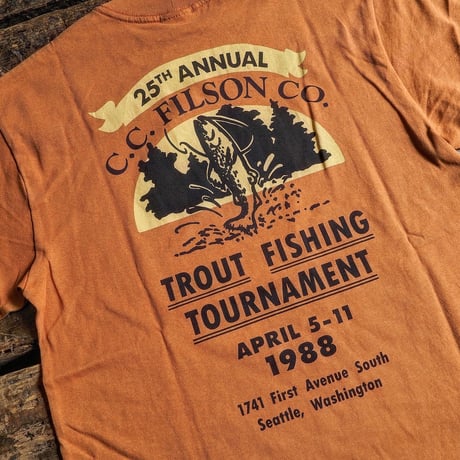 FILSON ／ FRONTIER GRAPHIC TEE -Dark Orange-