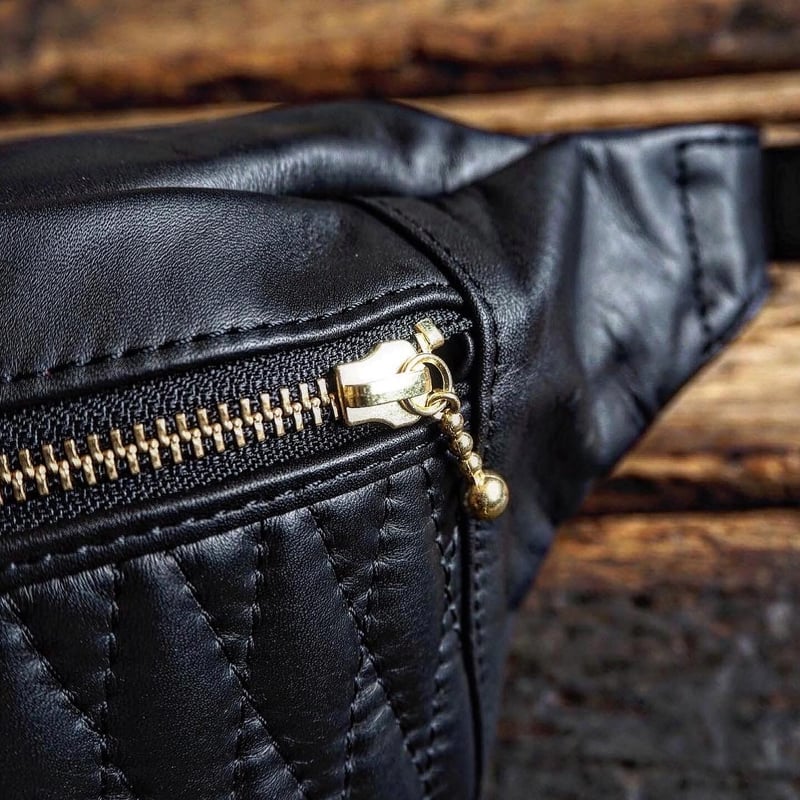 値下げBACK DROPレザー ボディバッグ ダイヤ ウエストバッグ BACKDROP Leathers DIA WAISTBAG 本革 バイカー