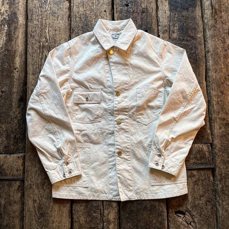 FULLCOUNT / WHITE CANVAS COVERALL JACKET