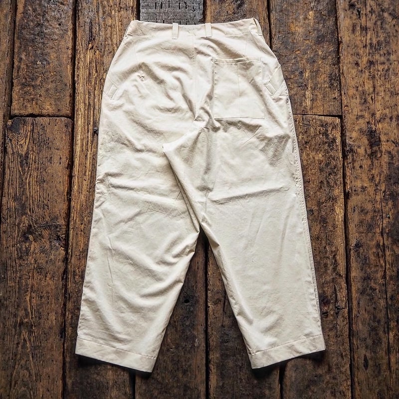 HAVERSACK // COTTON TWILL WIDE PANTS