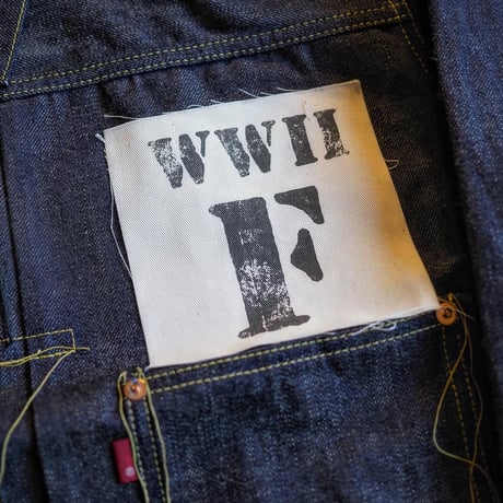 FULLCOUNT / WWII Model Brown Cotton Denim Jacket (Non Wash)
