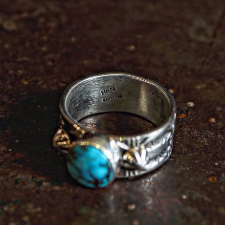 Henry Mariano ／  STAM WORK TURQUOISE RING -Turquoise Mountain- "24"