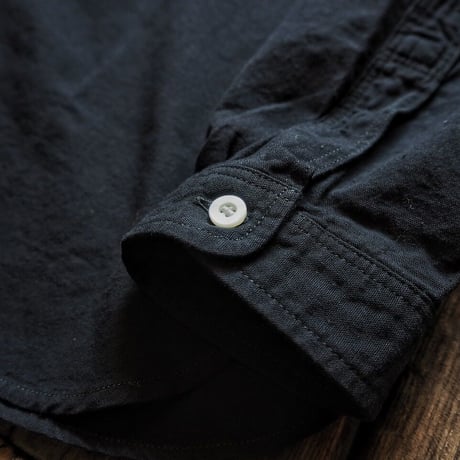 FULL COUNT / Stand Collar Chambray Shirt