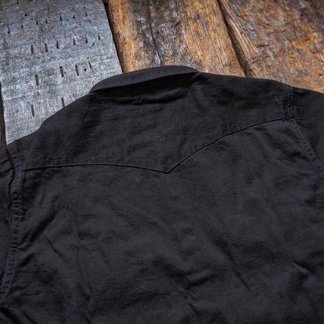 FULLCOUNT / 4894 BLACK BLACK DENIM WESTERN SHIRT