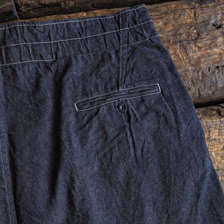 HAVERSACK ／ Selvedge Denim High Waist Cropped Wide Pants