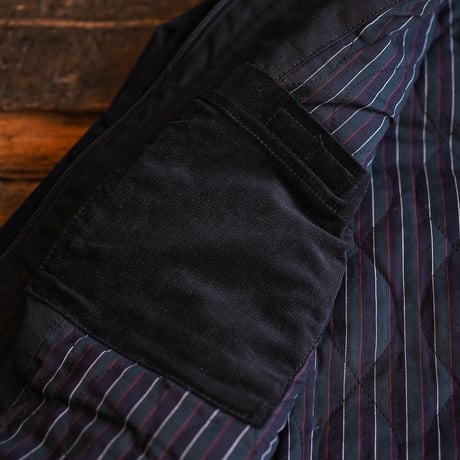 BiburyCourt／WAXED COTTON FIELD JACKET -Black-