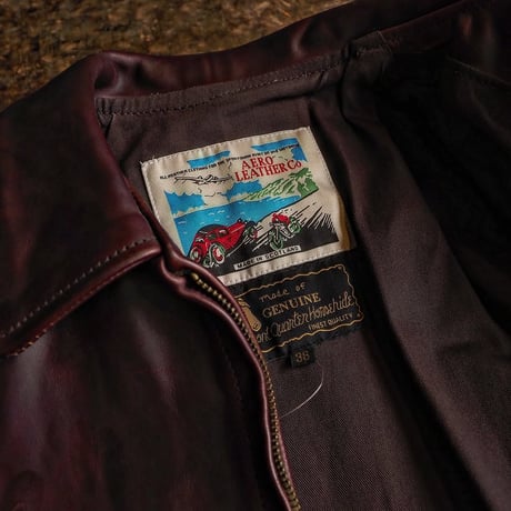 Aero Leather / LOGN HALF BELT -Cordovan-