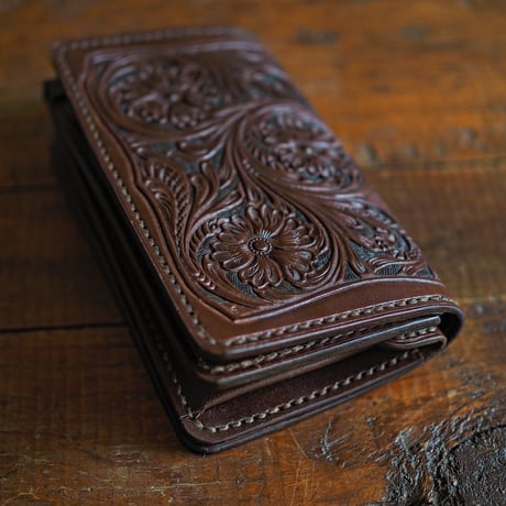 DEER HORN SMITHS Leather／CRAFT MIDDLE WALLET ”BROWN"