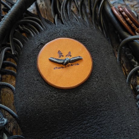 梟唄OWLSONG／DEER LEATHER MEDICINE BAG "Black"