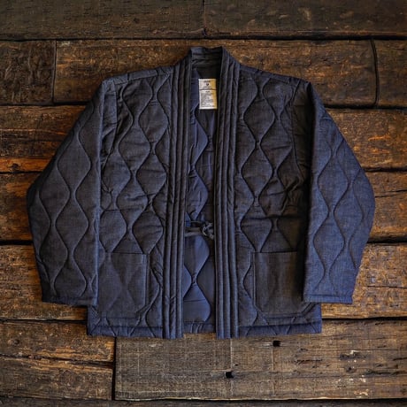 FULLCOUNT／DENIM QUILTING HAPPI COAT
