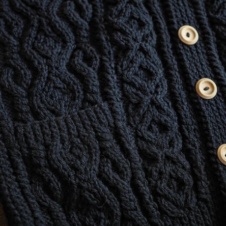 INVERALLAN / 3A LUMBER CARDIGAN "CHARCOAL"
