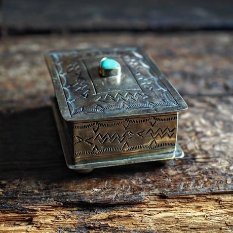 J.Alexander / STAMPED TURQUOISE BOX "Small"