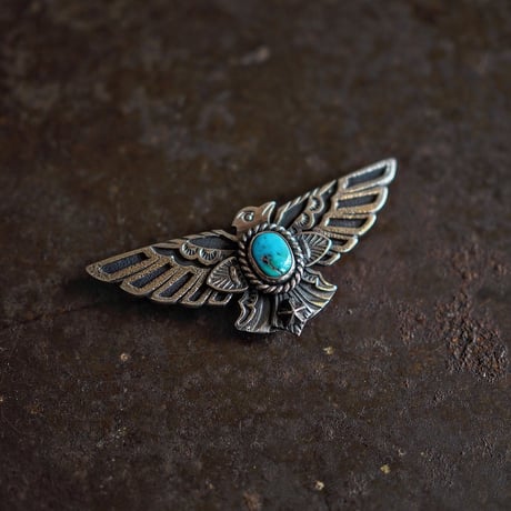DUCKTAIL × DEER HORN SMITH'S ／ Thunderbird Pin Badge（R）