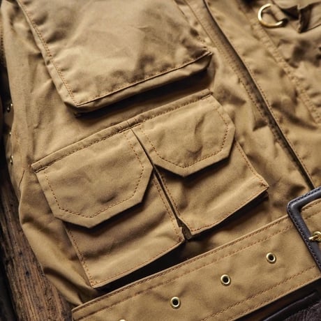 BiburyCourt／WAXED COTTON FIELD JACKET -Sand Beige-