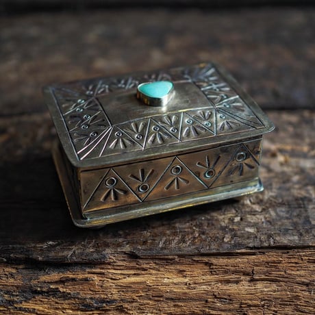 J.Alexander / STAMPED TURQUOISE BOX "Small"