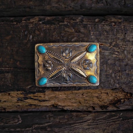 J.Alexander / STAMPED REPOUSSE BOX W-TURQOISE