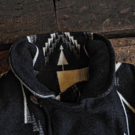 Earth spirit Original / PATCHWORK WOOL BLANKET JACKET -CH-Special-
