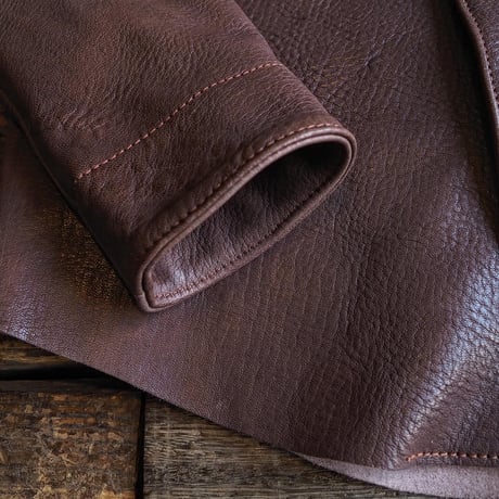 DEER HORN SMITH’S / NO COLLAR JACKET "DEER LEATHER"