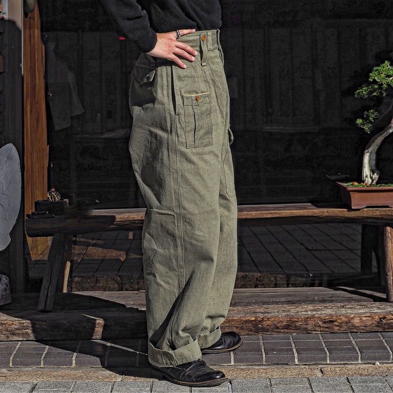 Nigel Cabourn/BRITISH ARMY PANTS -Loose Denim- Nigel Cabourn/BRITISH ARMY PANTS -Loose Denim-