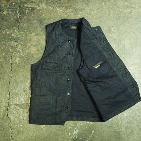 FULLCOUNTｘADDICTCLOTHES / DENIM 4 POCKET WAISTCOAT