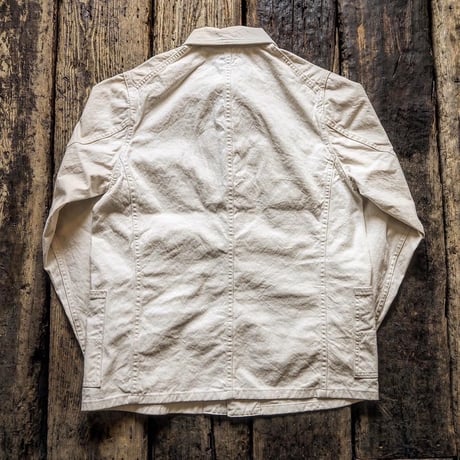 FULLCOUNT / WHITE CANVAS COVERALL JACKET