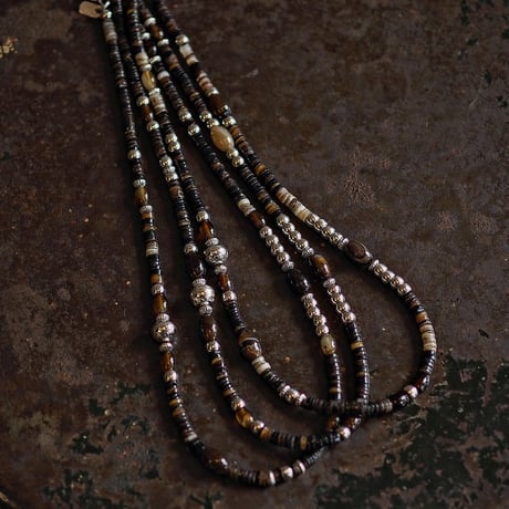 DUCK TAIL ／Heishi & Shell Beads Necklace "Type-A"