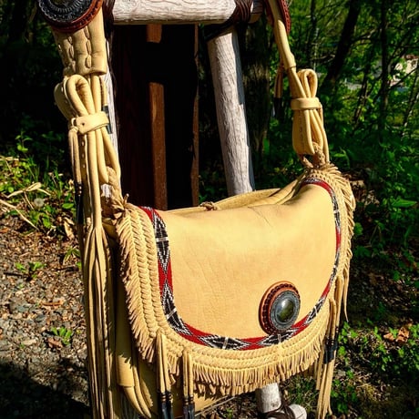 梟唄OWLSONG/  DEER LEATHER SHOULDER BAG (GR Specialorder)