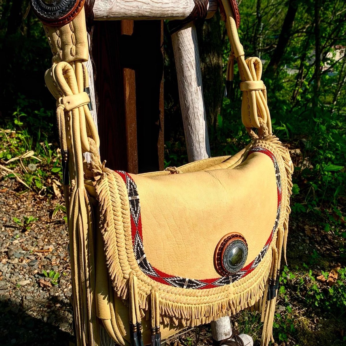 梟唄OWLSONG/ DEER LEATHER SHOULDER BAG 鹿革 梟唄OWLSONG/ DEER LEATHER SHOULDER BAG (GR Speci