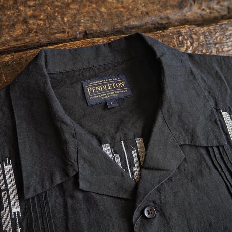 PENDLETON / Embroidery Open Collar Shirt