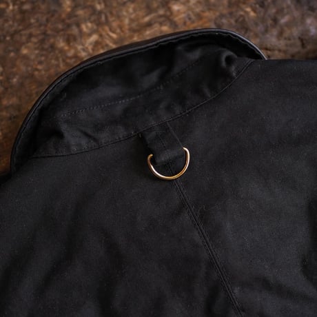 BiburyCourt／WAXED COTTON FIELD JACKET -Black-
