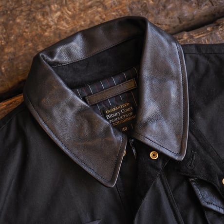 BiburyCourt／WAXED COTTON FIELD JACKET -Black-
