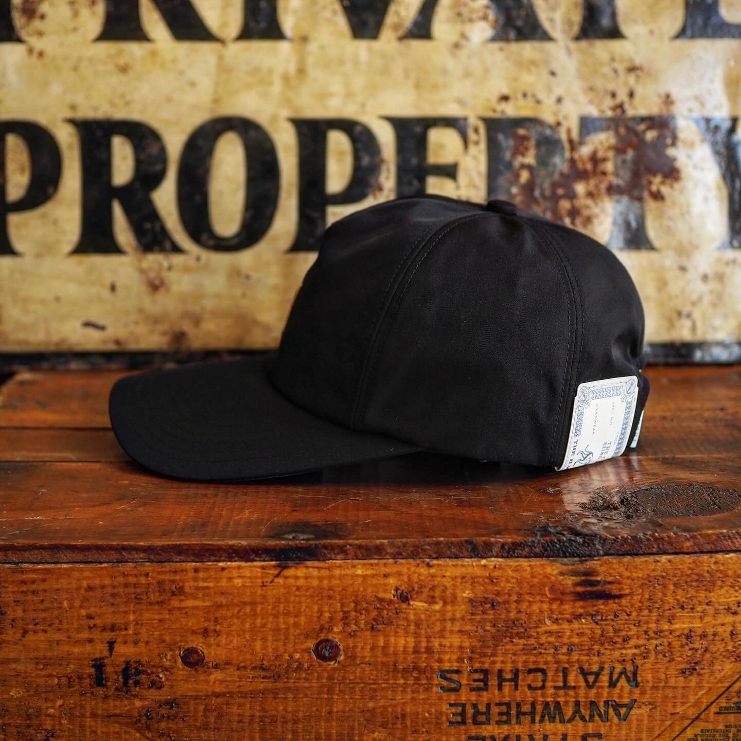 THE H.W.DOG&CO.／BIG BRIM M STYLE CAP - Black |