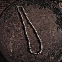 DUCK TAIL / Silver Beads Necklace -50cm-