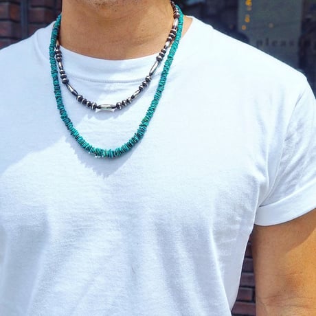Navajo / Kingman Turquoise Necklace （ナゲット）