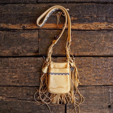 梟唄OWLSONG／DEER LEATHER MEDICINE BAG "Natural"