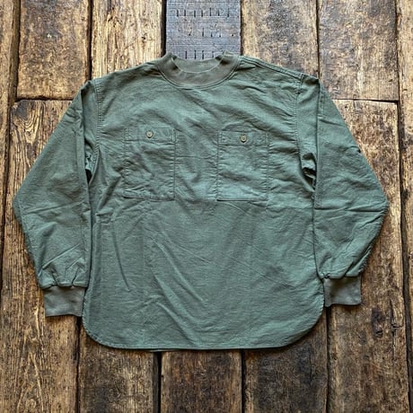 FULLCOUNT / Plain Cotton Flannel P/O Mock Neck Shirts