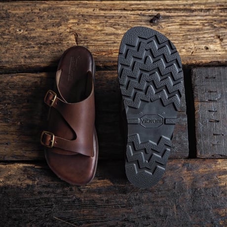 LIGHT MARKER /DOUBLE MONK STRAP SANDAL  (TIMBER CHROMEXCEL)