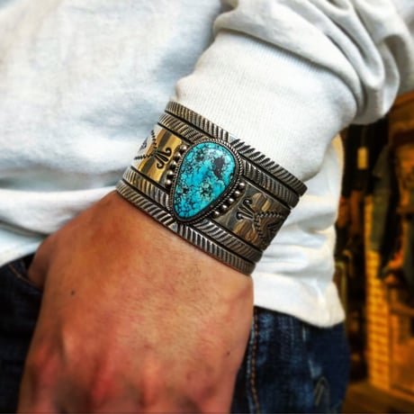 Navajo Delbert Gordon / Turquois Bracelet