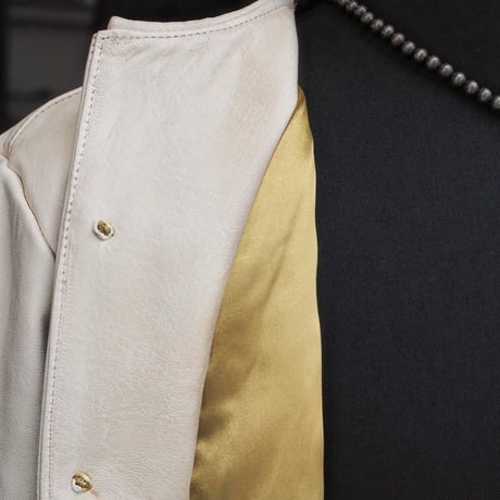 DEER HORN SMITH’S / NO COLLAR JACKET "DEER LEATHER"