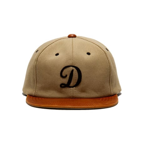 THE H.W.DOG&CO. / 2 TONE LEATHER COTTON CAP