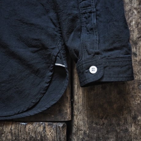FULL COUNT / Stand Collar Chambray Shirt
