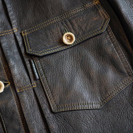 DEERHORNSMITH'S / TYPE-1 LEATHER JACKET "Ezo Deer Leather"