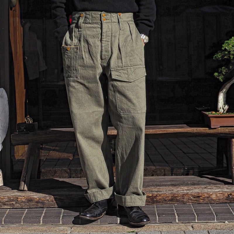 Nigel Cabourn/BRITISH ARMY PANTS -Loose Denim- Nigel Cabourn/BRITISH ARMY PANTS -Loose Denim-