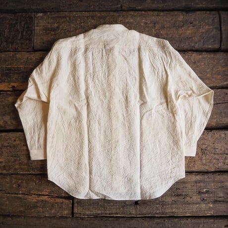 HAVERSACK / 60 Linen Band Collar Shirt