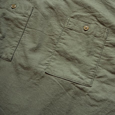 FULLCOUNT / Plain Cotton Flannel P/O Mock Neck Shirts