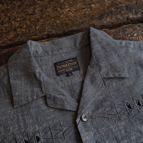 PENDLETON ／ CUT WORK OPEN COLLAR SHIRT -Dungarees-