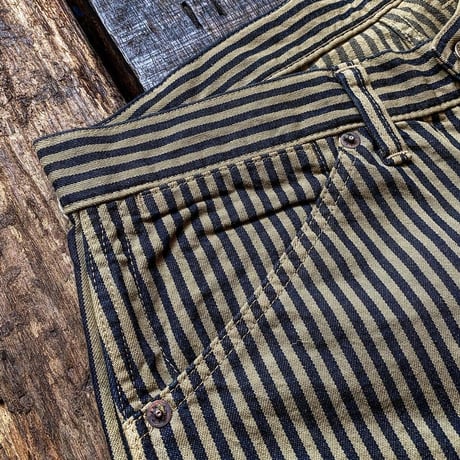 FULLCOUNT / Brown Hickory Cinch Back Work Pants