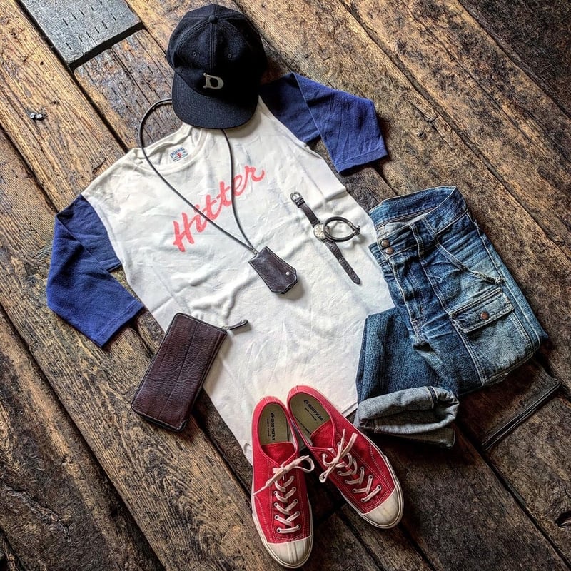 FULLCOUNT / RIB STICH BASEBALL T SHIRT | CALIFO