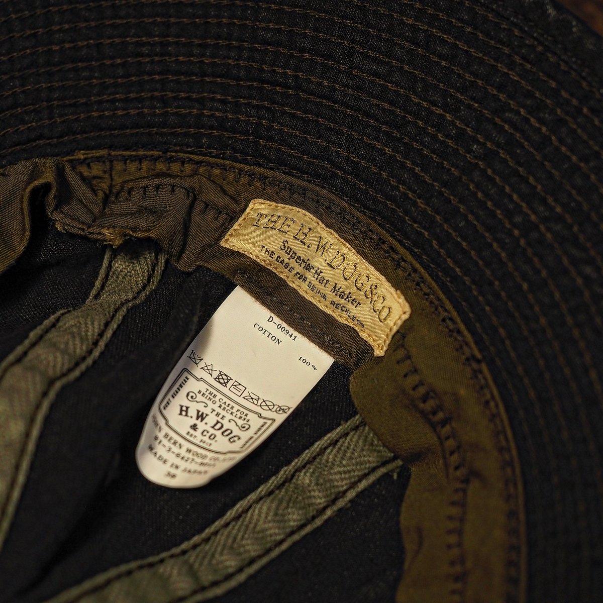 THE H.W.DOG&CO. / Vintage Denim Fatigue Hat 